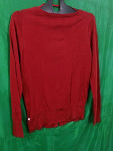 Red Cardigan Or Sweater Very Soft