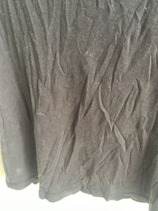 Black Lace Trim V-Neck Top
