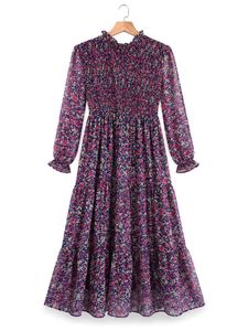 Floral Smocked Tiered Maxi Dress