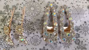Sparkling Rhinestone Hair Clips Set