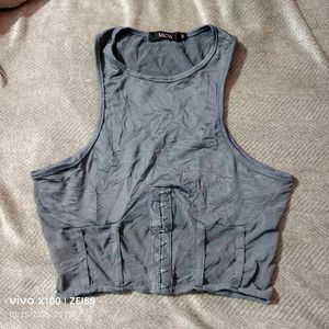 242510. Sheer Corset Top