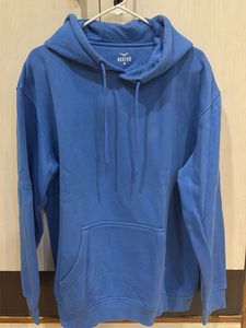 Blue Hooded Sweatshirt