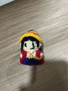 lufy one piece character Handmade Crochet Keychain