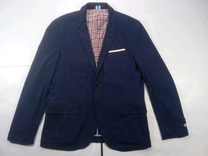 Zara Men's Navy Blue Blazer