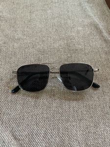 Black Lens Silver Frame Sunglasses