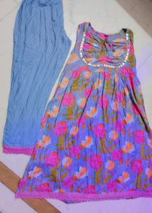 Floral Print Kurta Set