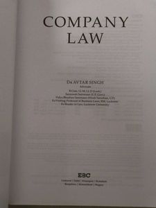 Company Law - Avtar Singh