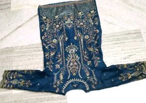 Embroidered Teal Kurta