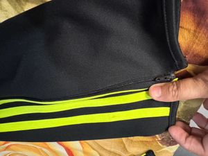 Adidas Track Pants - Black &amp; Yellow