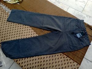 Branded grey jeans