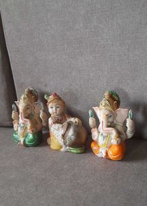 2 Lord Ganesha and one Balkrishna Idols