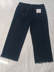 Wide Leg Denim Jeans - New with Tags