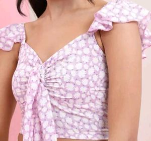 Floral Ruffle Top
