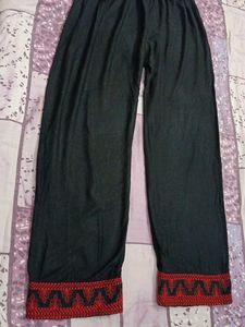 Embroidered Black Kurta