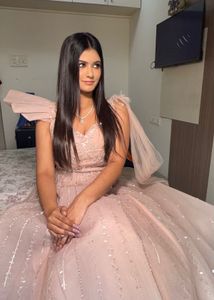 Stunning Pink Embellished Gown