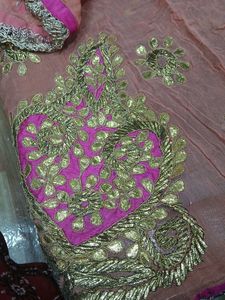 Peach &amp; Pink Embroidered Kurti
