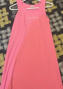Pink "Daily Influencer" Tank Dress