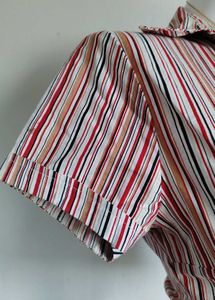 Striped Button-Up Shirt