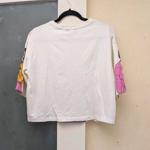 Graphic Print Cropped T-Shirt