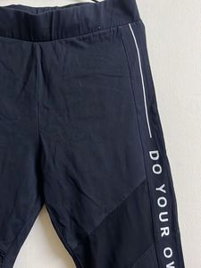 Black Athleisure Pants with "Do Your Own Thing"