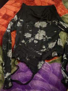 Floral Print Long Sleeve Top