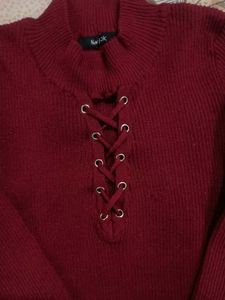 Maroon Winter Top
