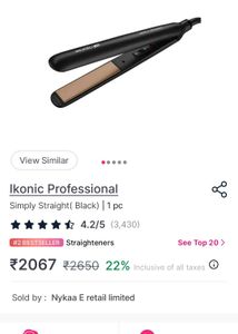 IKONIC Hair Straightener