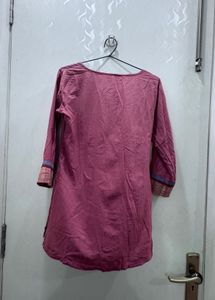 Purple Embroidered Kurta