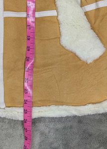 Stylish Suede Sherpa Vest