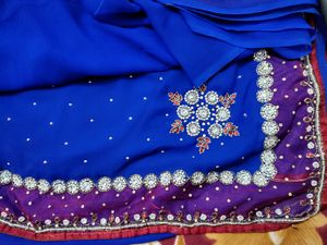 Party Wear Saree With Blouse