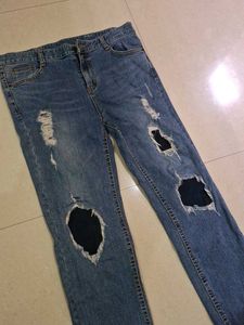 ❗SALE❗Distressed Blue Denim Jeans