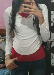 Ribbed Henley Top