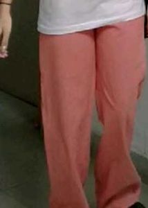 Coral Pink Relaxed Fit Pants