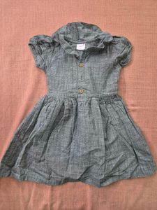 Cute Grey Button-Up Dress - Unused