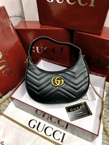 GUCCI* *GG MARMONT HALF-MOON-SHAPED MINI BAG*