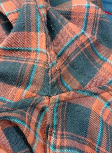 Brown And Blue Casual Shirt (Men's)