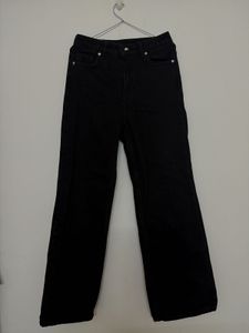 Classic Black Wide Leg Jeans