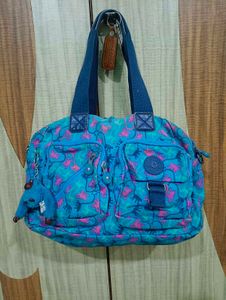 Kipling blue pattern bag