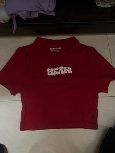 Purple Long Sleeve Cropped Top