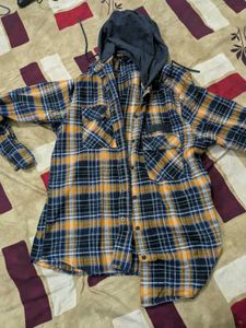 Hooded Flannel Shirt