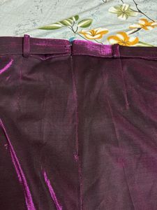 Shimmering Purplish pink Palazzo Pants