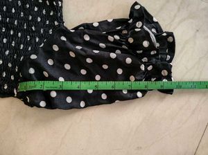 Black Polka Dot Flare Dress