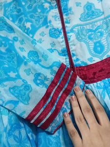 sky blue gown