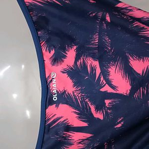 Pink &amp; Navy Palm⭐ Tree Bikini Bottoms