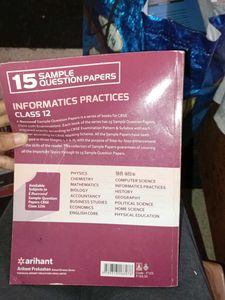 CBSE 12th IP Informatics Practices Sample Pap