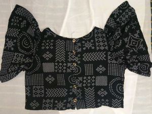 Stylish Bandhani Print Crop Top