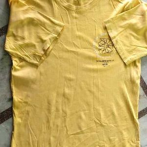 Yellow Graphic Print T-Shirt