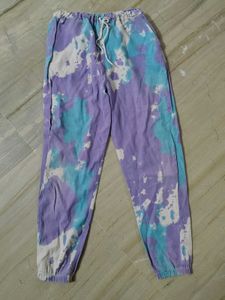 Purple &amp; Blue Tie-Dye Women's Jogger Pants