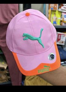 Puma Pink & Orange Baseball Cap