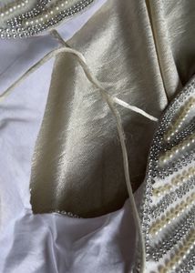 Embellished Pearl &amp; Silver Blouse